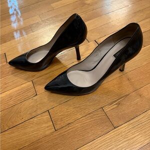 Joan & David EUC Black Patent Heels